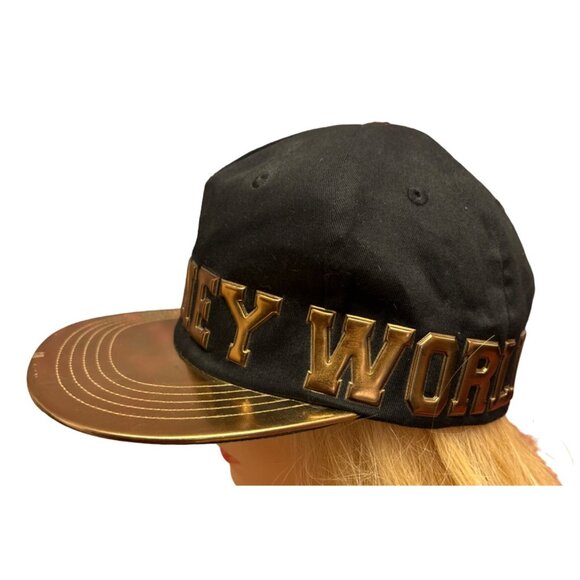 Walt Disney World Black & Gold Snapback Hat Adult 57-60cm - Picture 2 of 6